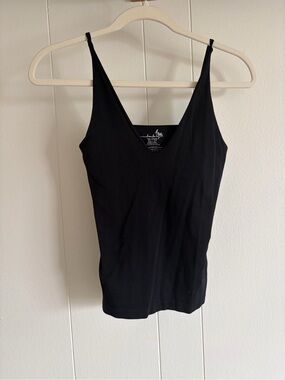Free People Black V-Neck Spaghetti Strap Camisole